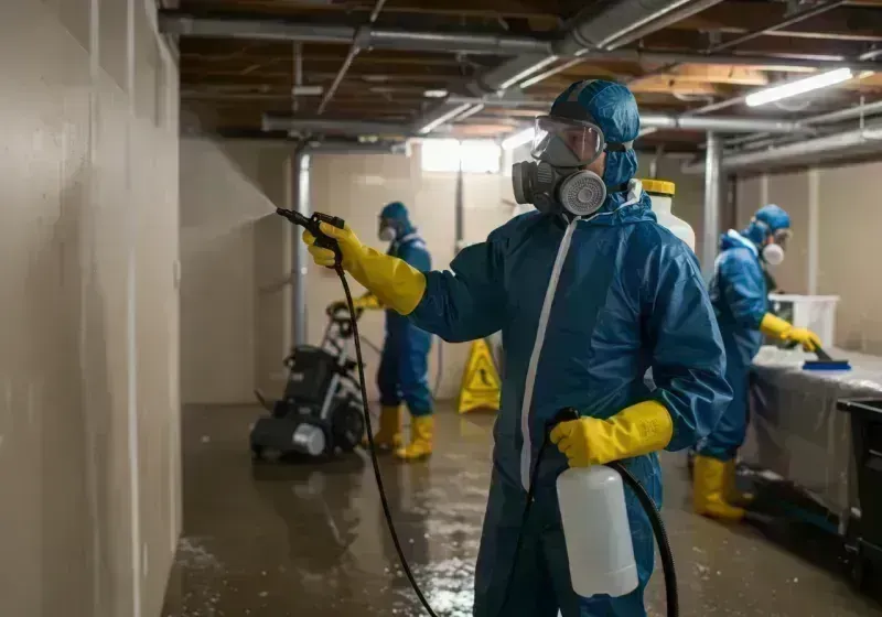 Basement Sanitization and Antimicrobial Treatment process in Salem, MO